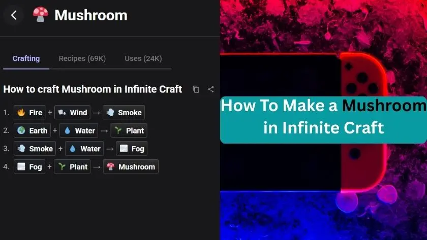 how to make mushroom in infinite craft