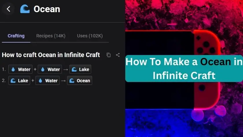 how to make ocean in infinite craft
