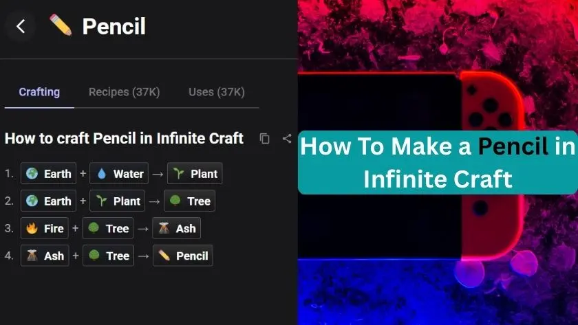 how to make pencil in infinite craft