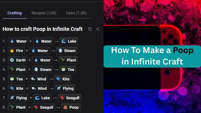 how to make poop in infinite craft