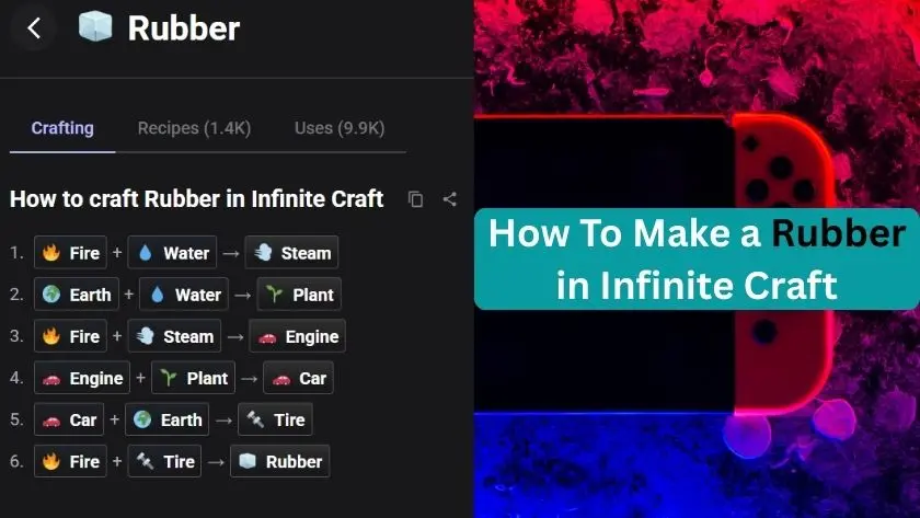 how to make rubber in infinite craft