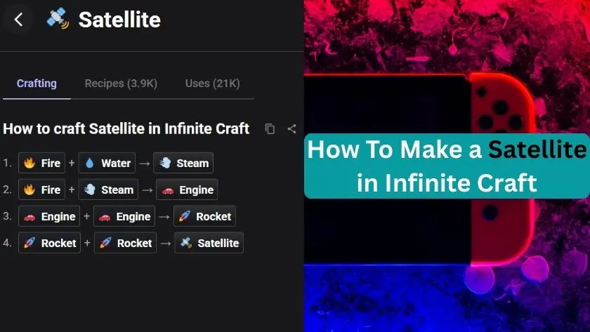 how to make satellite in infinite craft