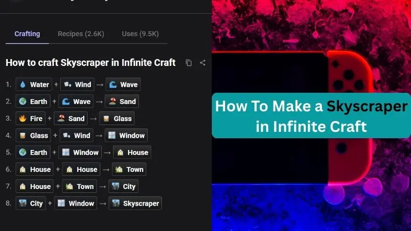 how to make skyscraper in infinite craft