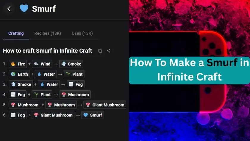 how to make smurf in infinite craft