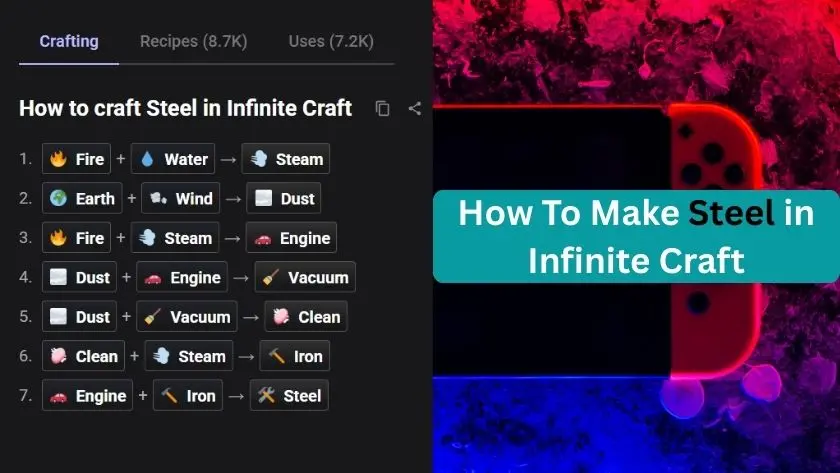 how to make steel in infinite craft