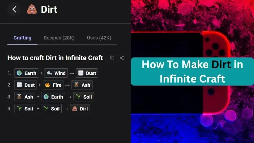 how to make dirt in infinite craft