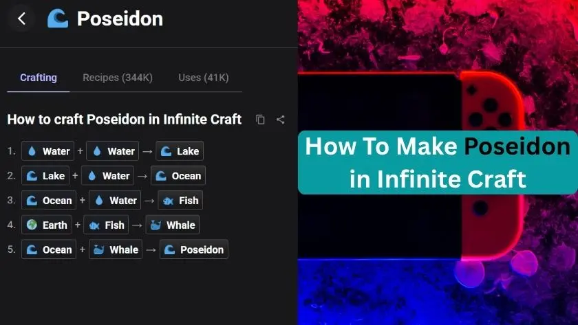 how to make poseidon in infinite craft