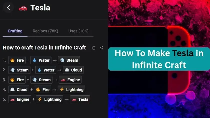 how to make tesla in infinite craft